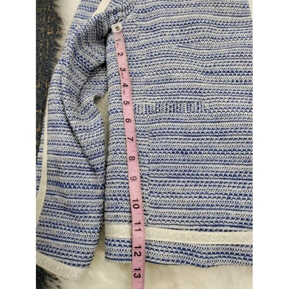 Vilagallo Tweed NWT Crop Embelished Luxury Artsey Preppy Twee Jacket 44/10 - Picture 14 of 16